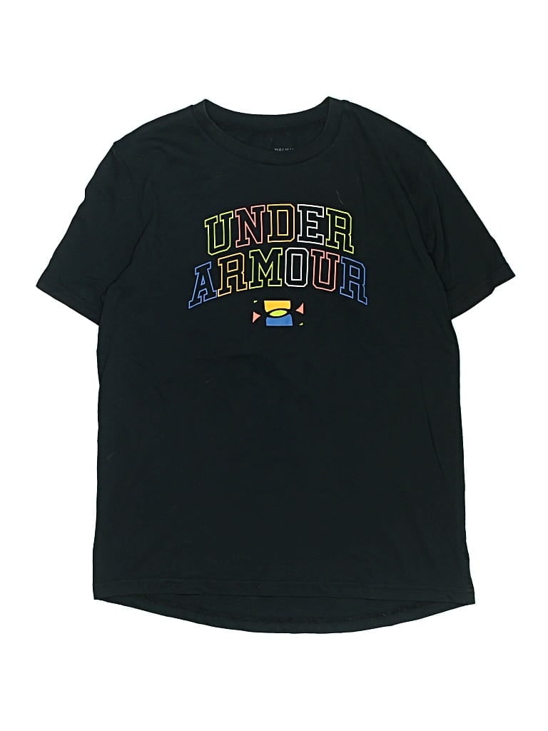 Pre-owned Under Armour Kids' Short Sleeve T-shirt In Black