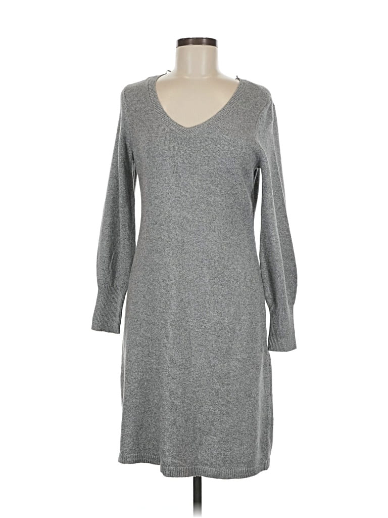 Pre-owned Talbots Cardigan Sweater In Gray