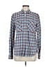 J.Crew 100% Cotton Plaid Blue Long Sleeve Button-Down Shirt Size 8 - photo 1