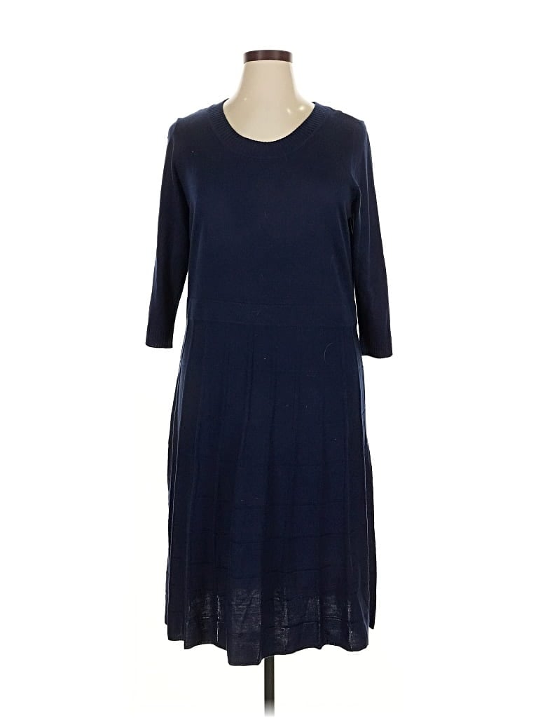 Pre-owned Jones New York Collection Casual Dress In Blue