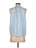 Vince Camuto 100% Polyester Blue Sleeveless Blouse Size XS - photo 2