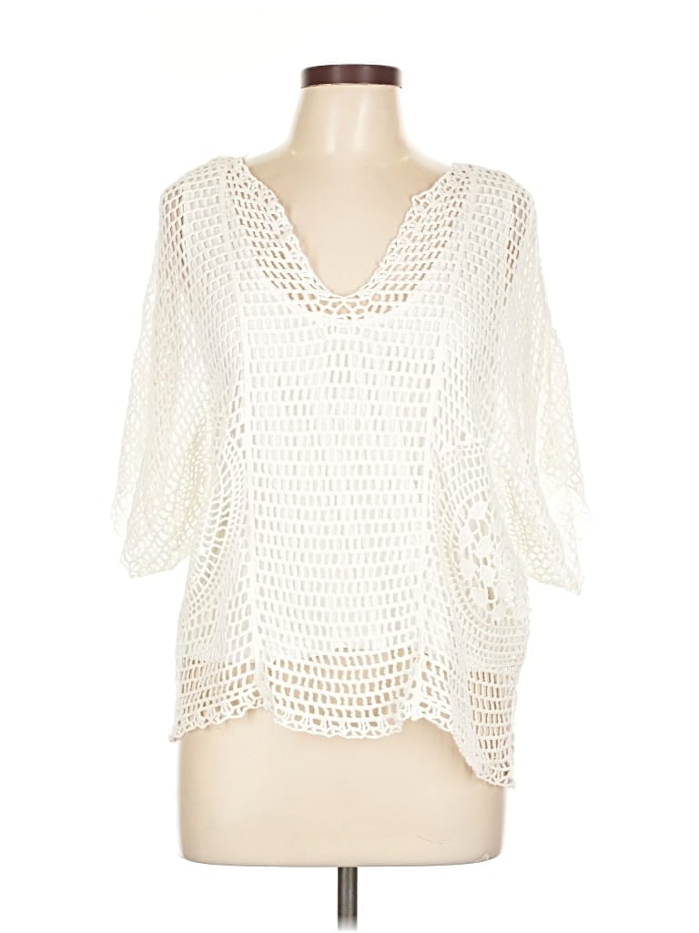 Pre-owned Xcvi Poncho In White