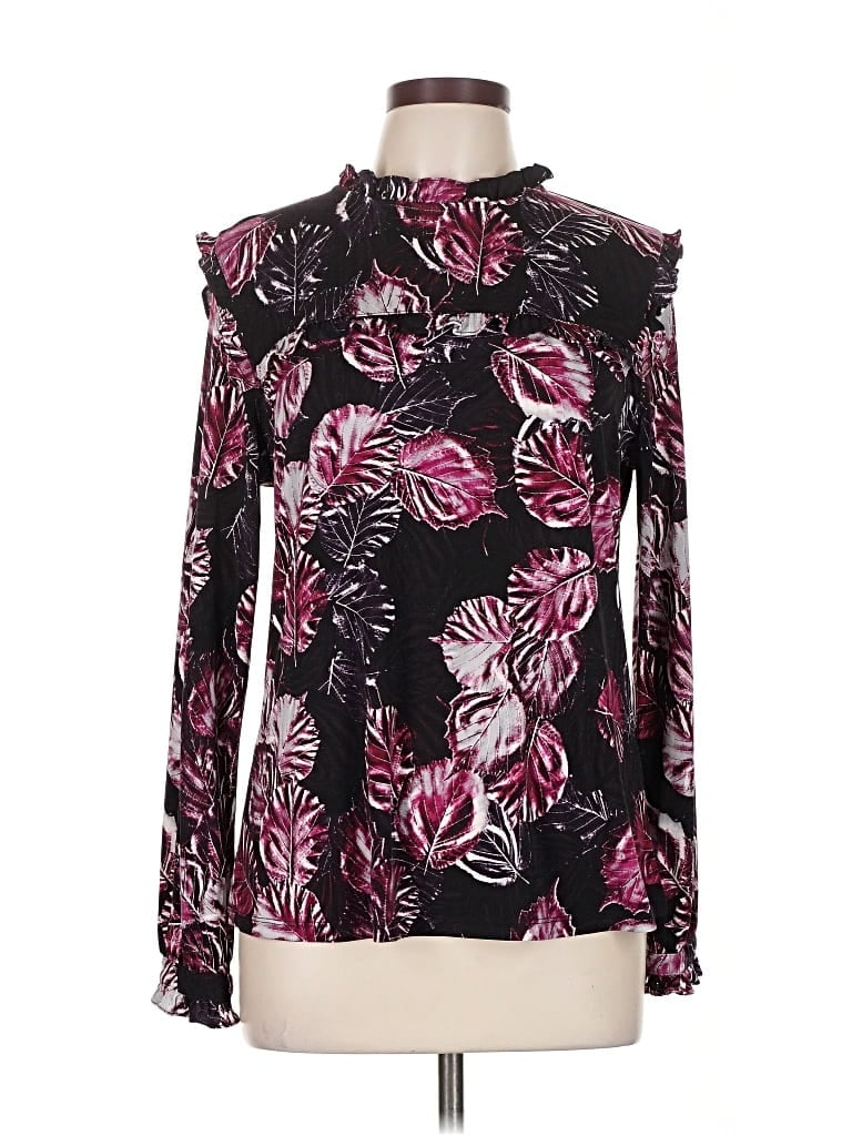 Pre-owned Karl Lagerfeld Long Sleeve Blouse In Black