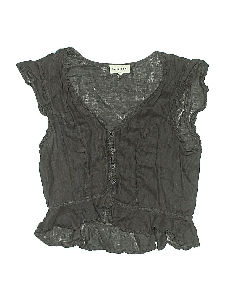Pre-owned Bella Dahl Kids' Sleeveless Blouse In Gray