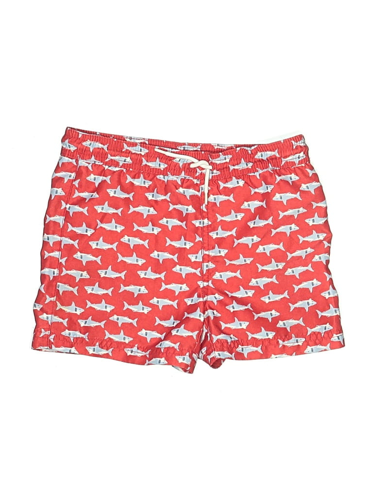 Pre-owned Janie And Jack Kids' Board Shorts In Red