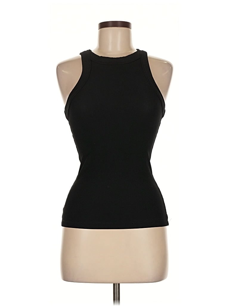 Pre-owned Danielle K. Studios Tank Top Black Halter Neckline Tops