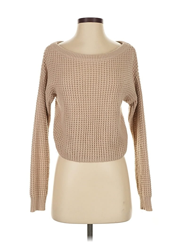 Pre-owned Missguided Pullover Sweater In Brown