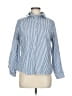 Assorted Brands Stripes Blue Long Sleeve Blouse Size M - photo 1