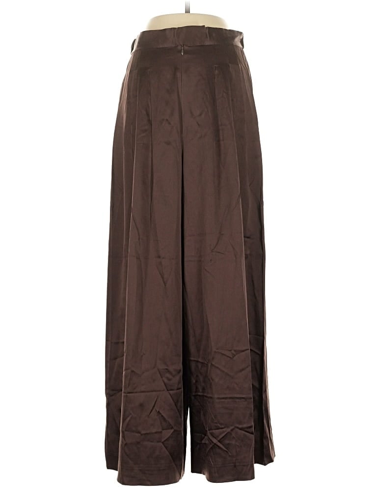 Pre-owned St. John Collection By Marie Gray Silk Pants In Brown