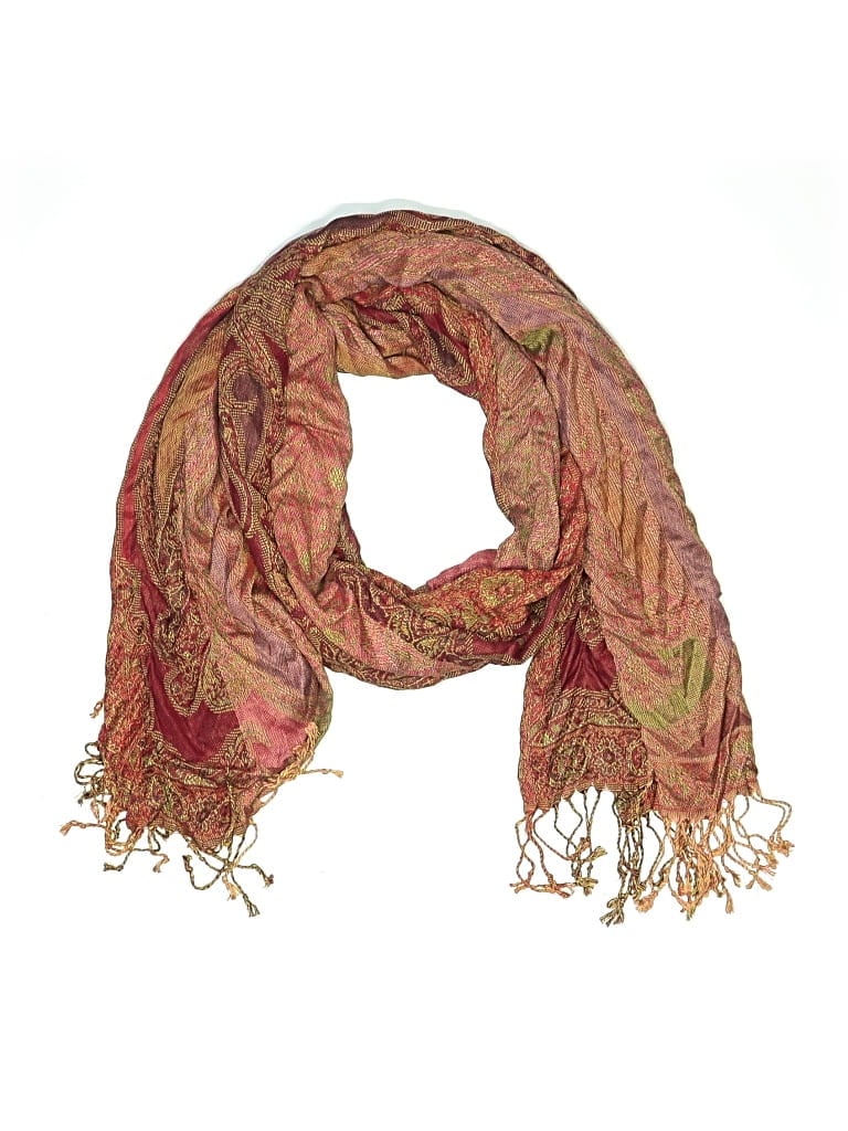 Pre-owned Unbranded Scarf In Orange