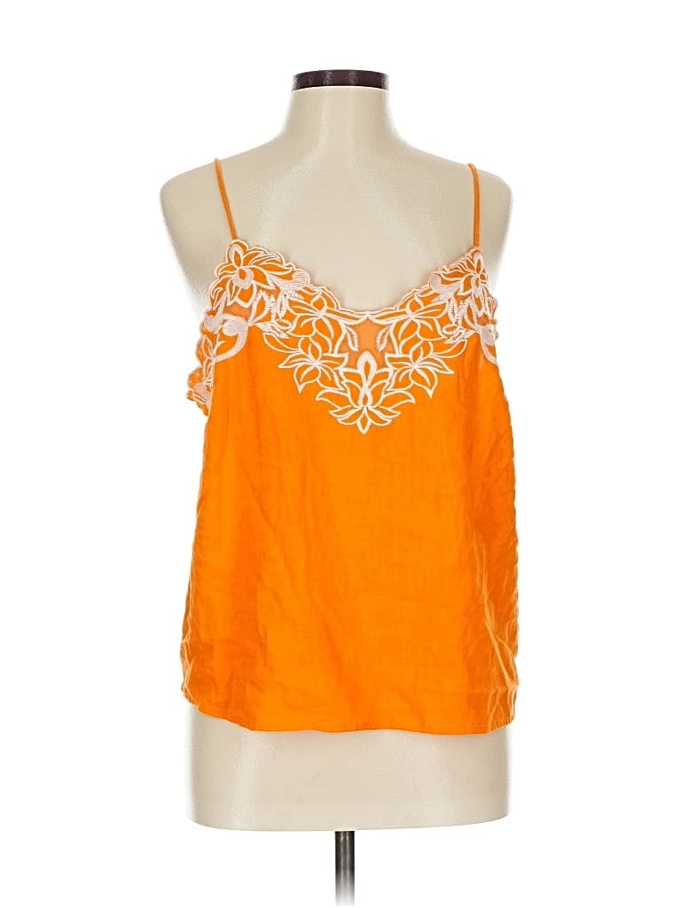 Pre-owned Express Sleeveless Blouse In Orange