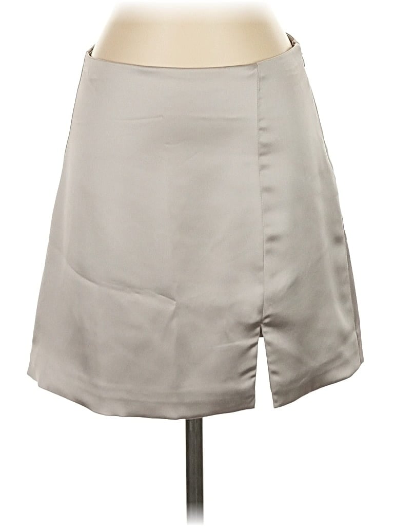 Pre-owned Wild Fable Formal Skirt In Gray