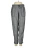 Athleta 100% Linen Chevron-herringbone Gray Linen Pants Size 0 - photo 1