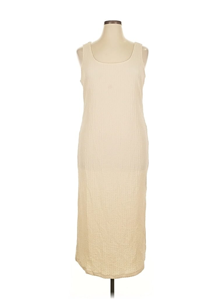 Pre-owned H&m Casual Dress In White