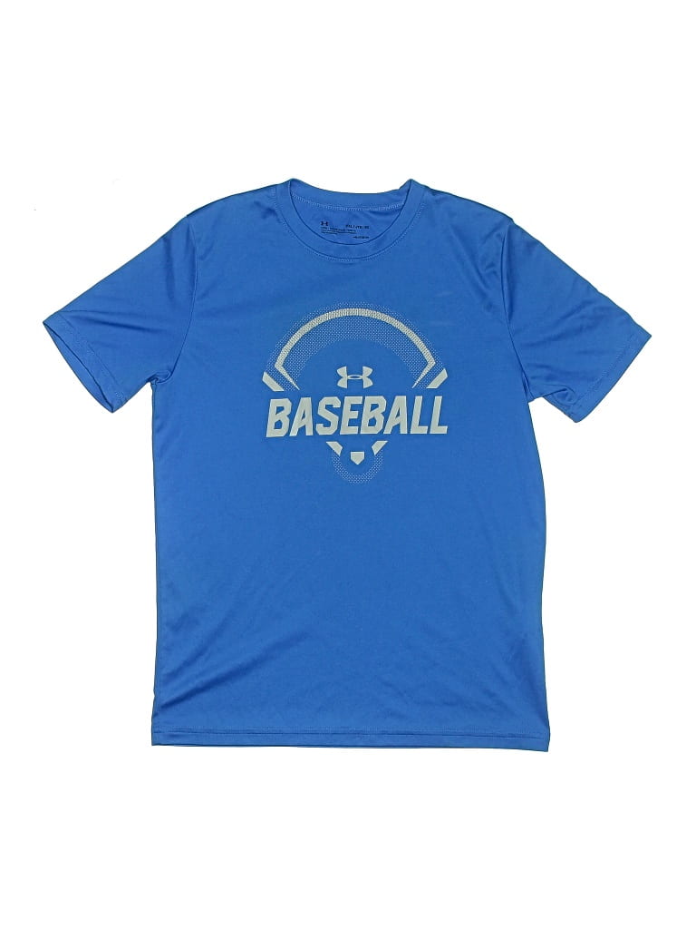 Pre-owned Under Armour Kids' Short Sleeve T-shirt In Blue