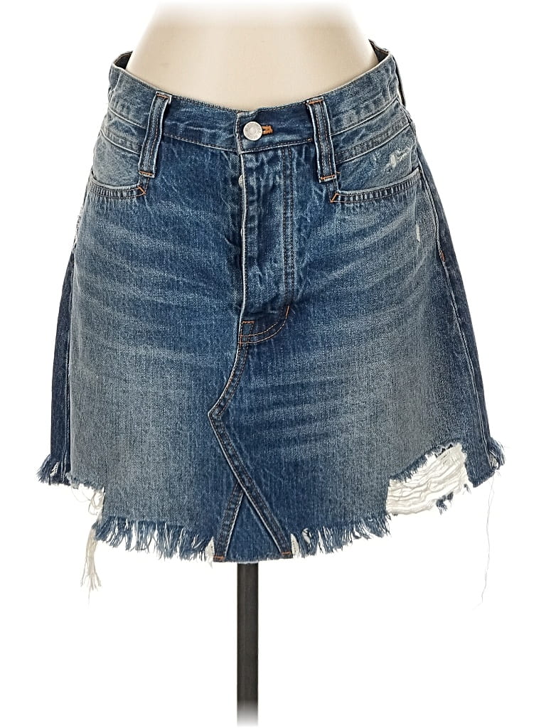 Pre-owned Madewell Denim Skirt In Blue