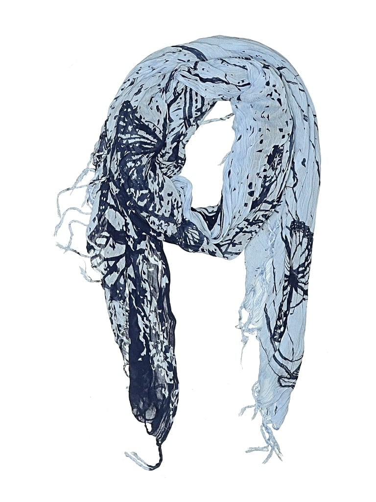 Pre-owned Unbranded Scarf In Blue