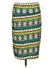 Lularoe Print Teal Casual Skirt Size L - photo 2
