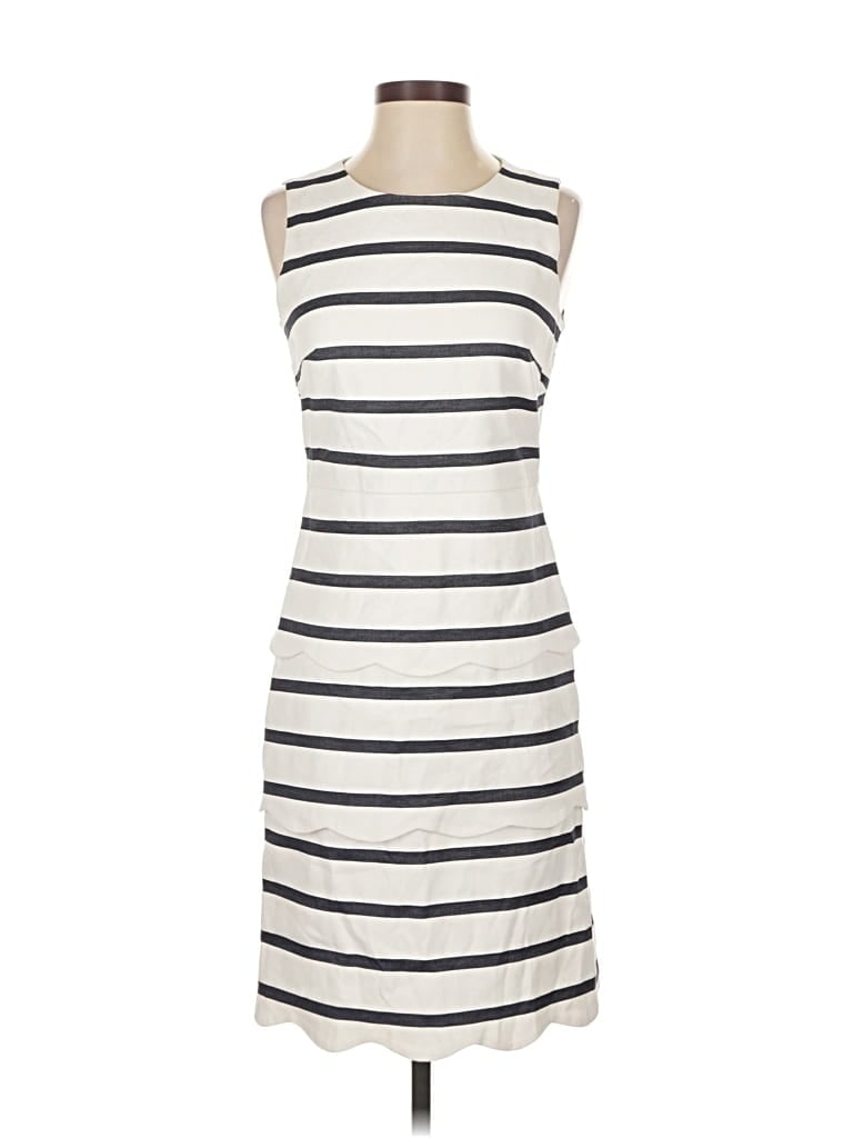 Pre-owned J. Mclaughlin Casual Dress In White