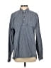 J.Crew Checkered-gingham Blue Long Sleeve Button-Down Shirt Size M - photo 1