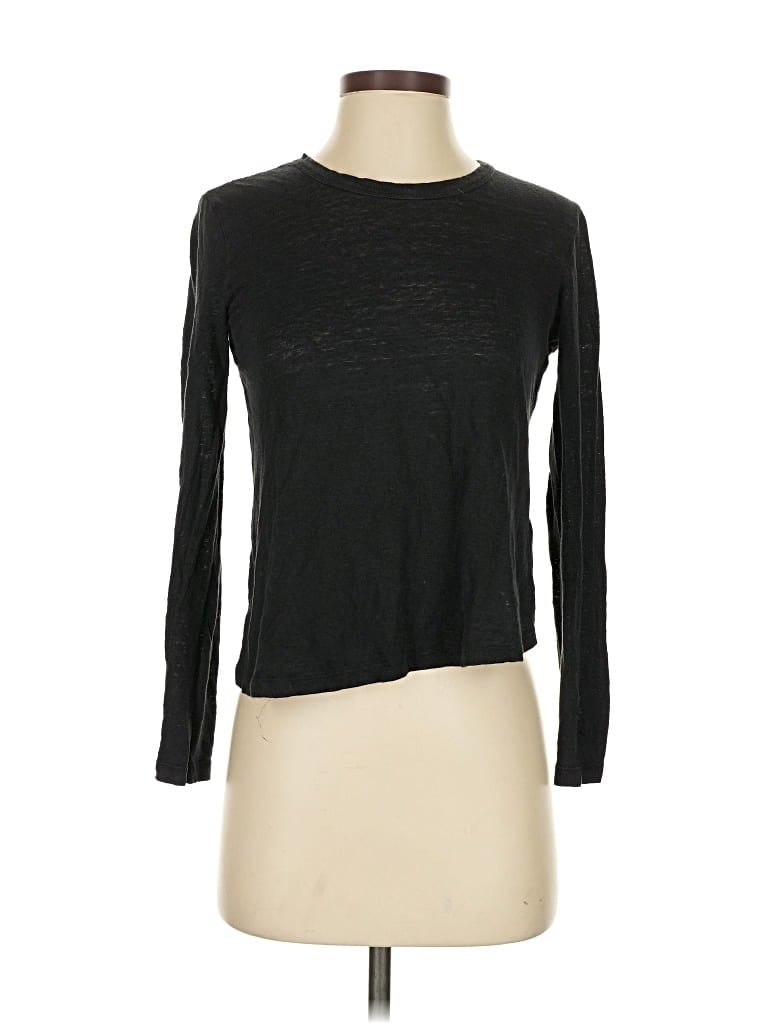 Pre-owned A.l.c 3/4 Sleeve T-shirt In Black