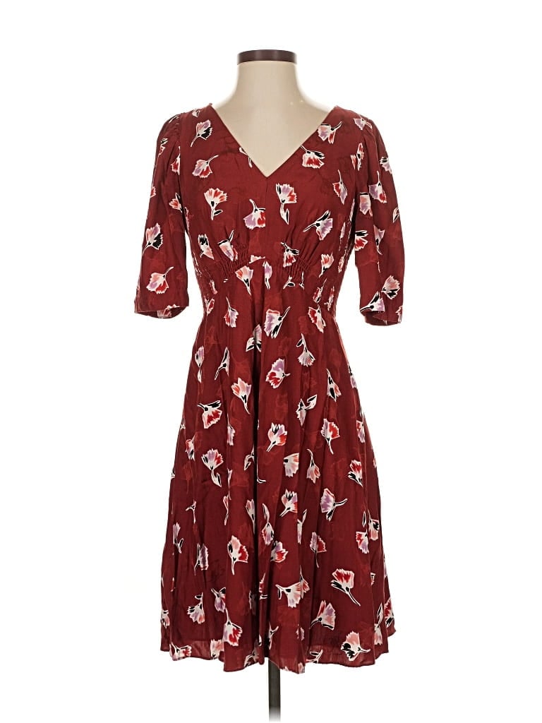 Pre-owned Rebecca Taylor Casual Dress In Burgundy