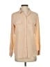 Equipment Color Block Tan Long Sleeve Blouse Size S - photo 1