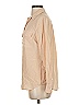 Equipment Color Block Tan Long Sleeve Blouse Size S - photo 5
