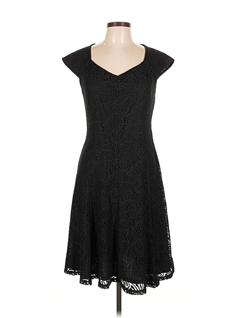 Pre-owned Liz Claiborne Casual Dress In Black