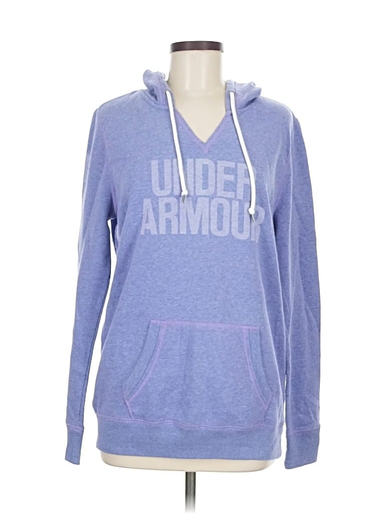 Pre-owned Under Armour Pullover Hoodie In Blue