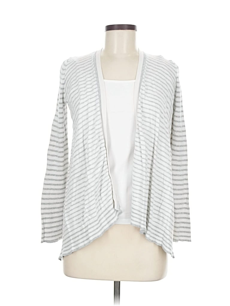 Pre-owned Gap Cardigan Sweater In Silver
