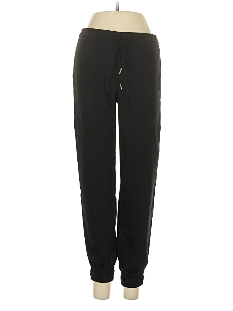 Pre-owned Ann Taylor Track Pants In Black