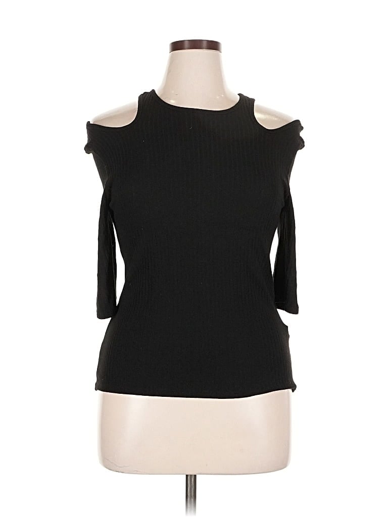 Pre-owned W5 Short Sleeve Turtleneck In Black