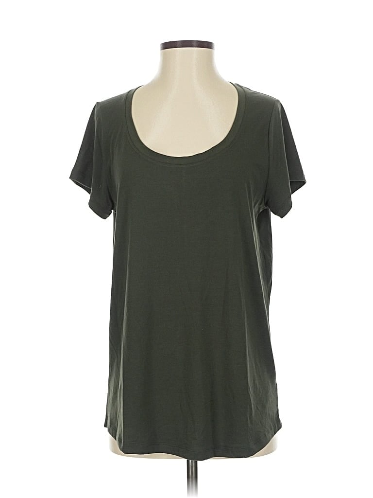 Pre-owned Athleta Short Sleeve T-shirt In Green