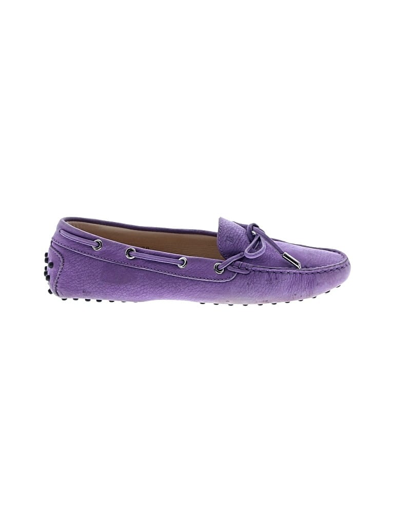 Pre-owned Tod's Flats In Purple