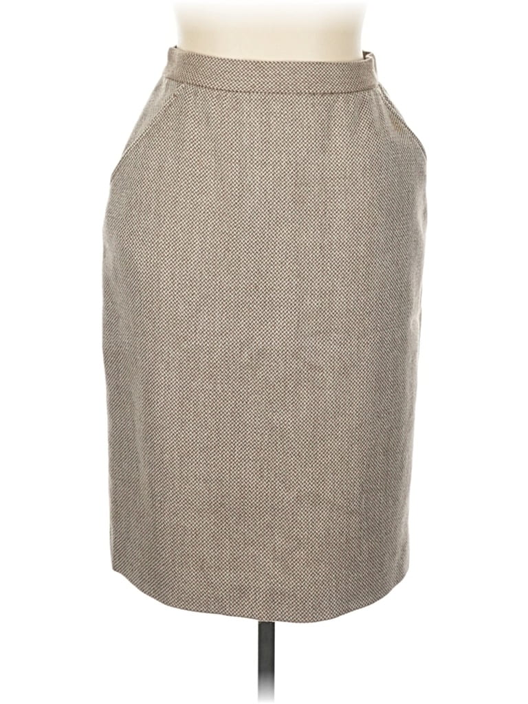 Pre-owned Burberry Wool Skirt In Brown