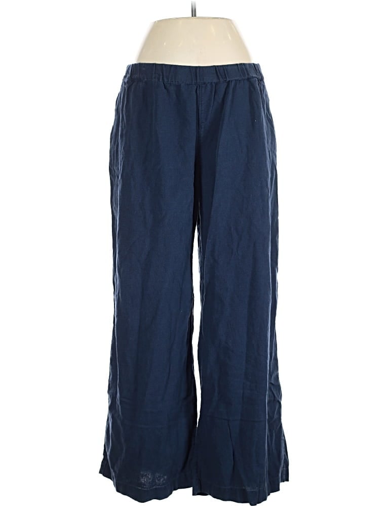 Pre-owned Caslon Linen Pants In Blue