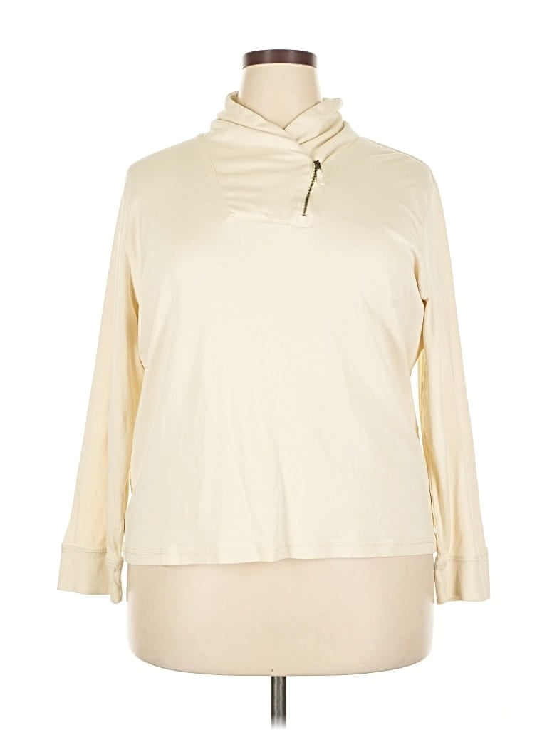 Pre-owned Lauren Jeans Co. Long Sleeve Turtleneck In White