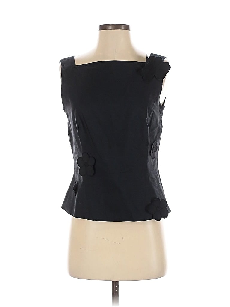 Pre-owned Akris For Bergdorf Goodman Tank Top Black Strapless Neckline Tops