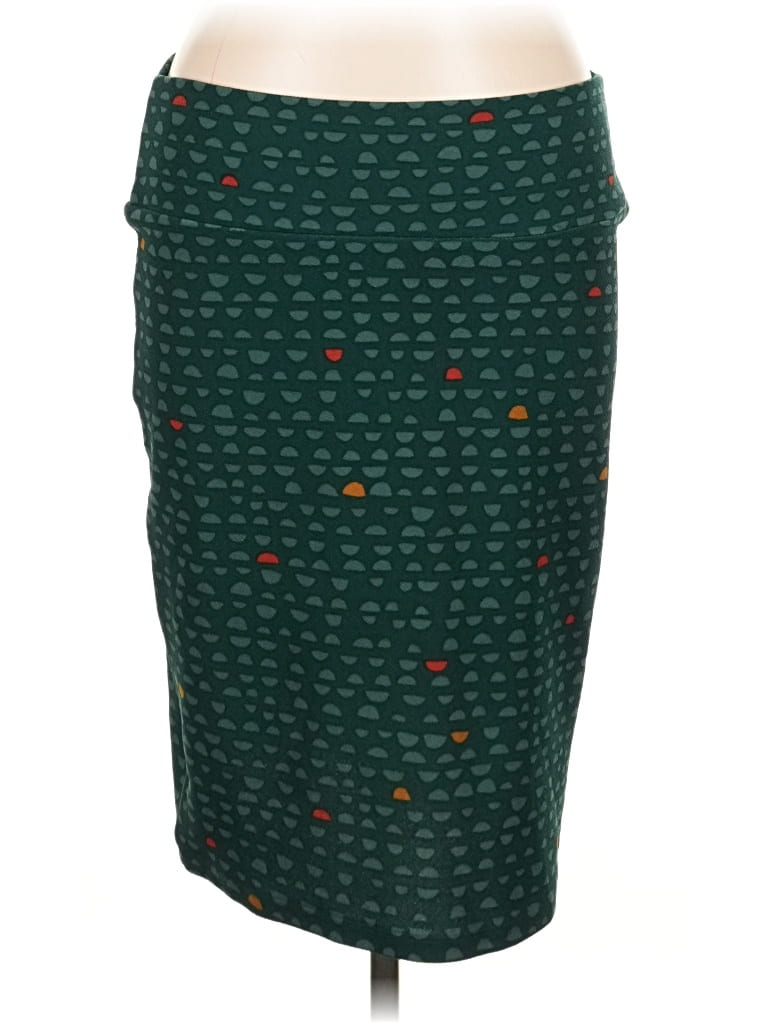 Pre-owned Lularoe Casual Skirt In Green