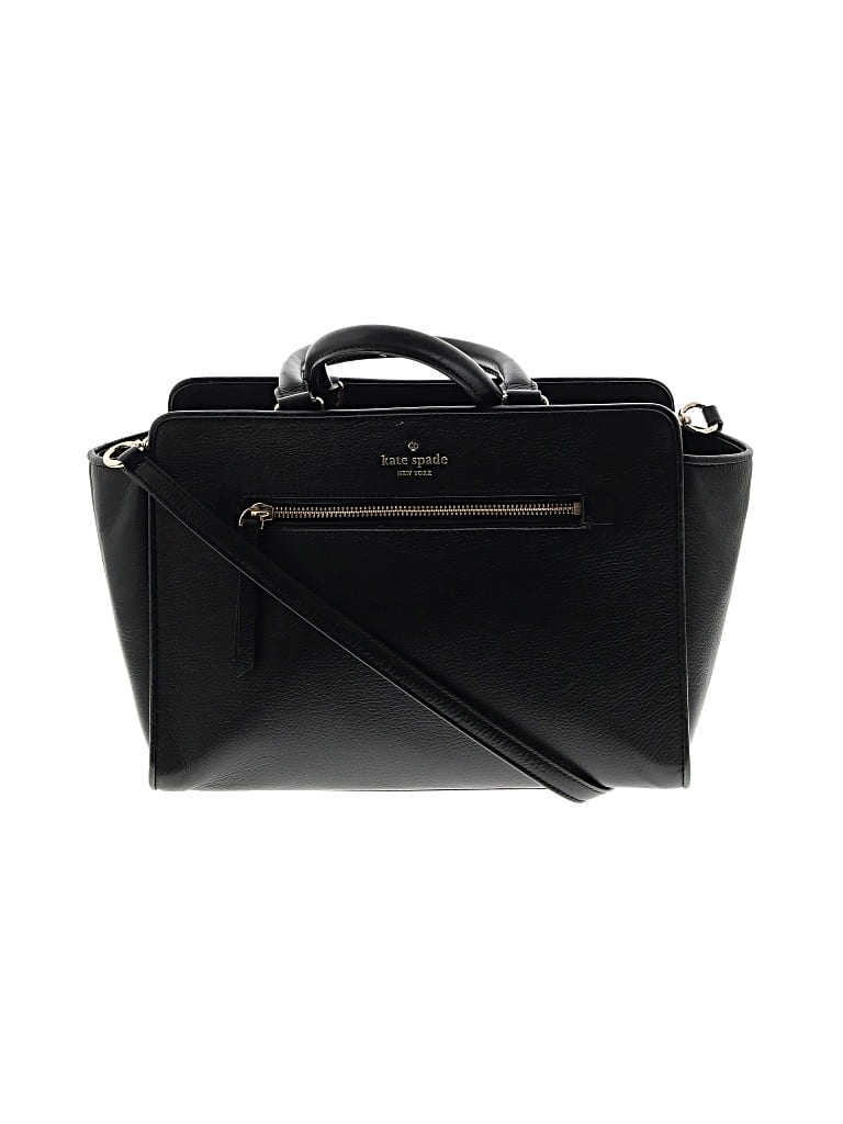 Pre-owned Kate Spade New York Leather Satchel In Black