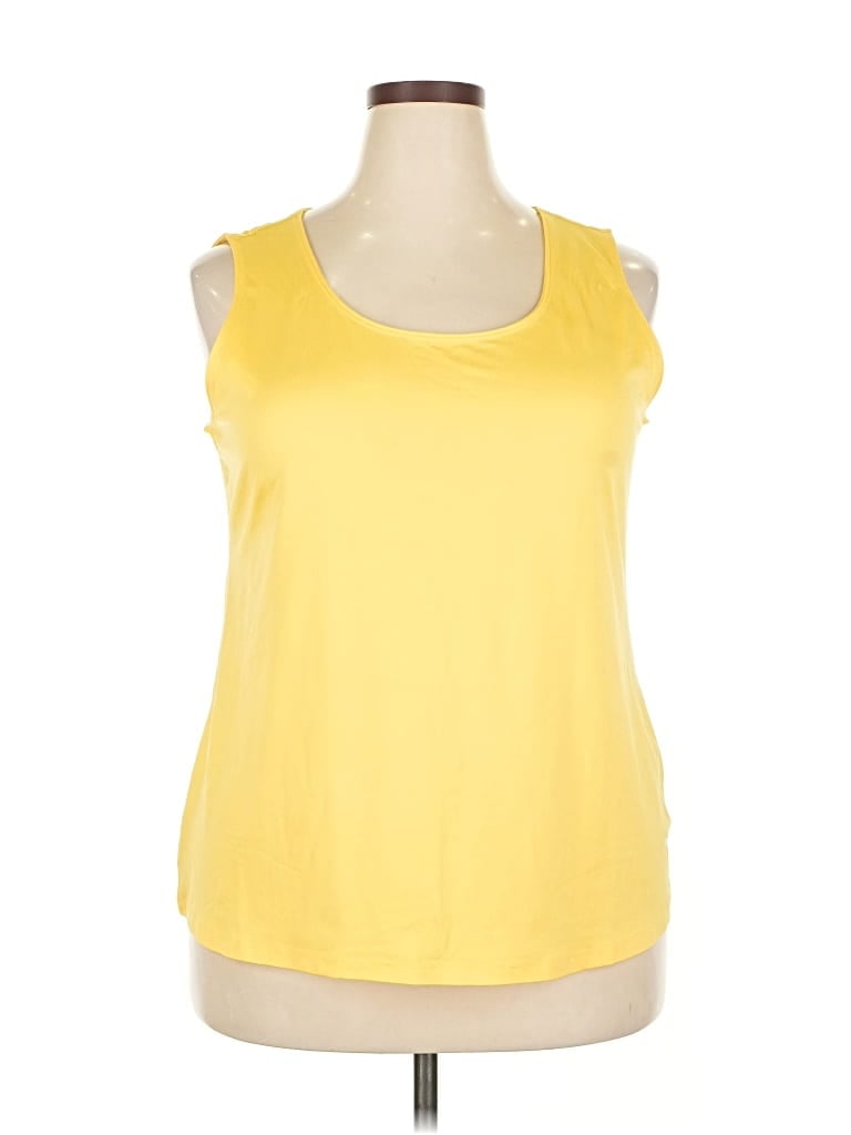 Pre-owned Charter Club Sleeveless T-shirt In Yellow