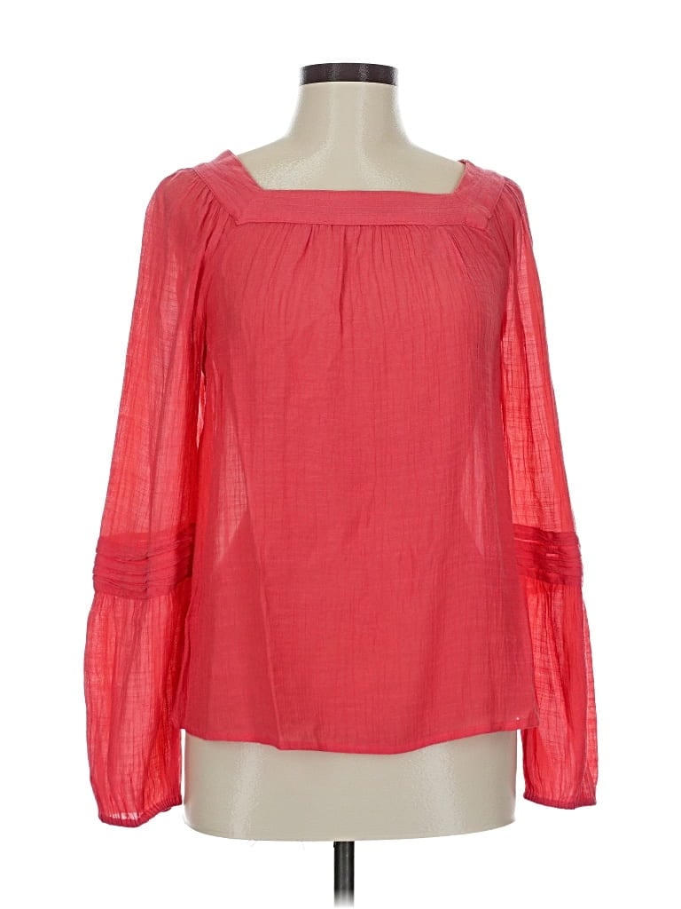 Pre-owned Lc Lauren Conrad Long Sleeve Blouse In Pink