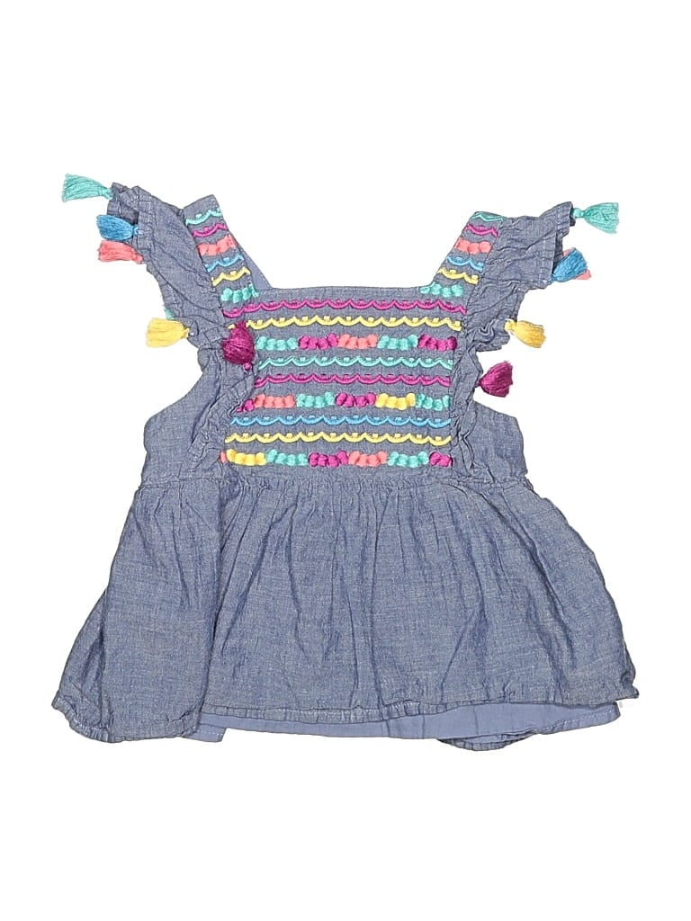 Pre-owned Cat & Jack Kids' Dress In Blue