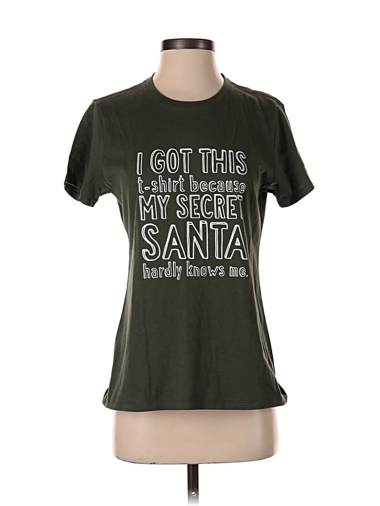 Pre-owned Port & Company Short Sleeve T-shirt In Green