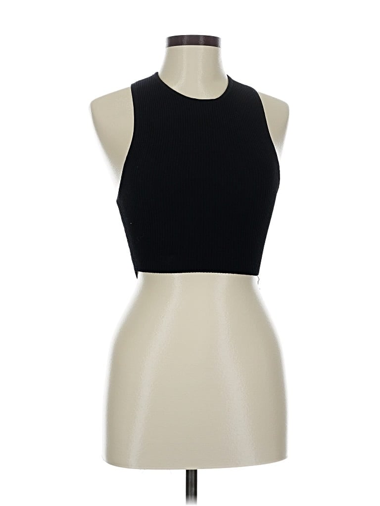 Pre-owned Babaton Tank Top Black Halter Neckline Tops