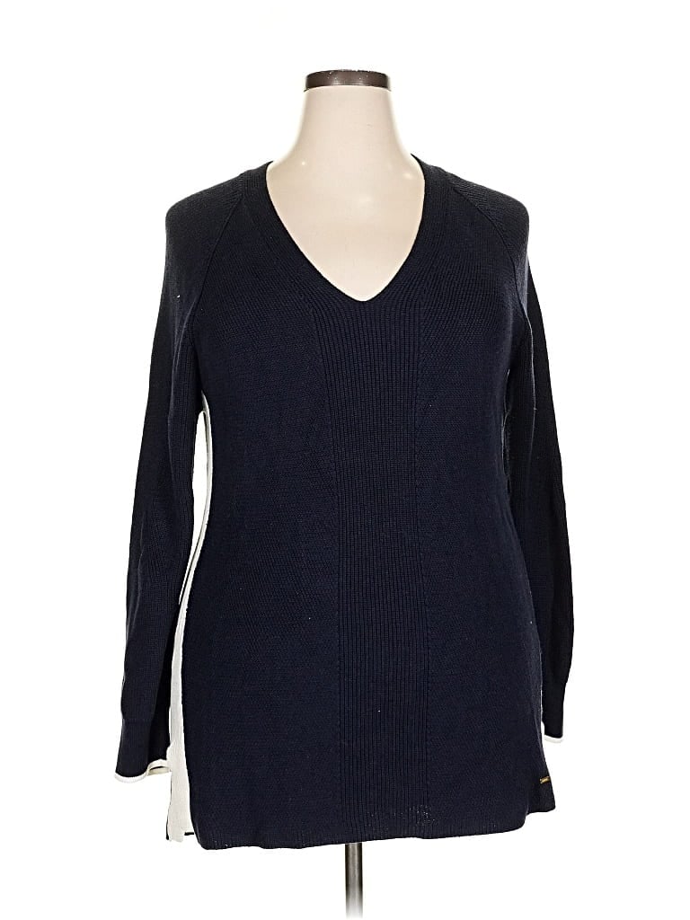 Pre-owned Tommy Hilfiger Pullover Sweater In Blue