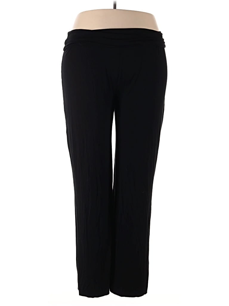 Pre-owned Three Dots Active Pants In Black