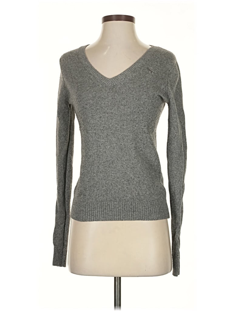 Pre-owned Abercrombie & Fitch Pullover Sweater In Gray