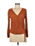 Universal Thread 100% Rayon Brown Orange Long Sleeve Blouse Size M - photo 1